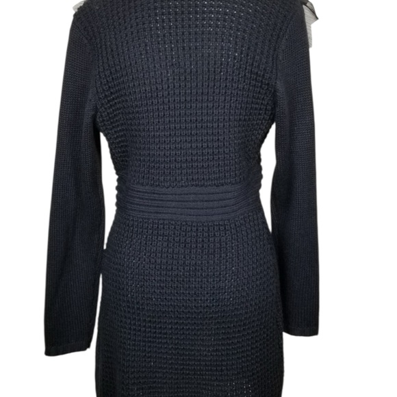 Cache Black Ruffled Cardigan - Picture 3 of 16